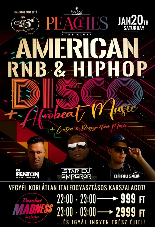 American RNB & HipHop Disco + Afrobeat Music 